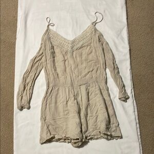 Ecote Cream Women's Romper